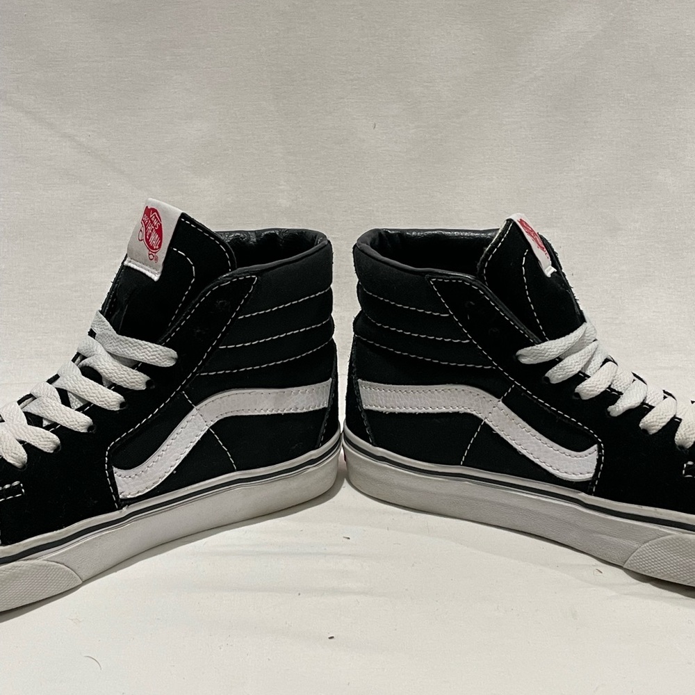 Black and White High Top Vans